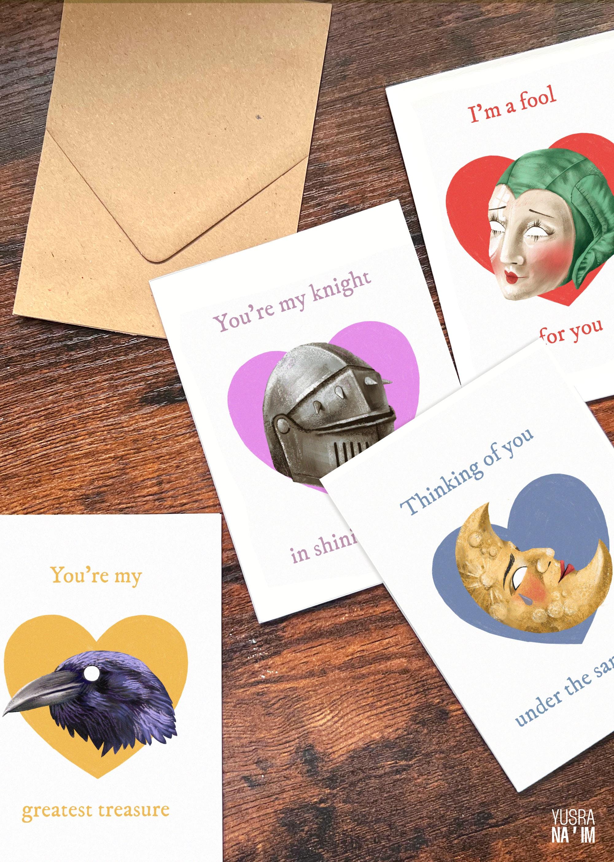Medieval Folklore Love Cards