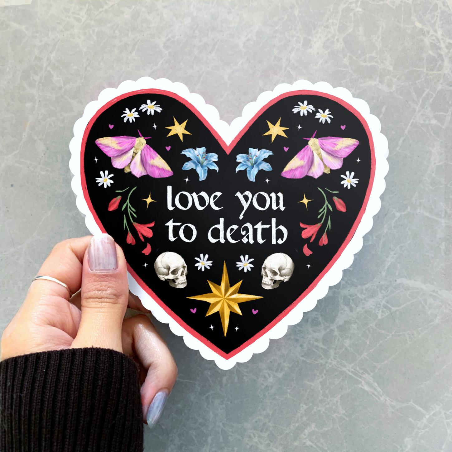 Love You to Death | Heart-shape card
